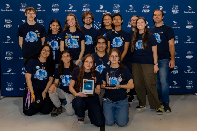 L'équipe des Dragons à une compétition FRC